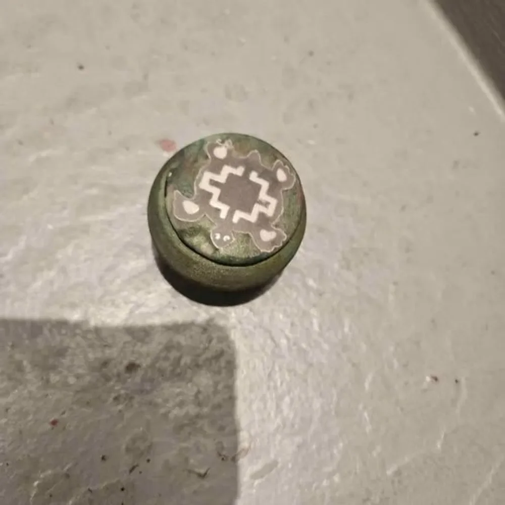 Signed Iridescent Pottery Jar 1" - Picture 2 of 6